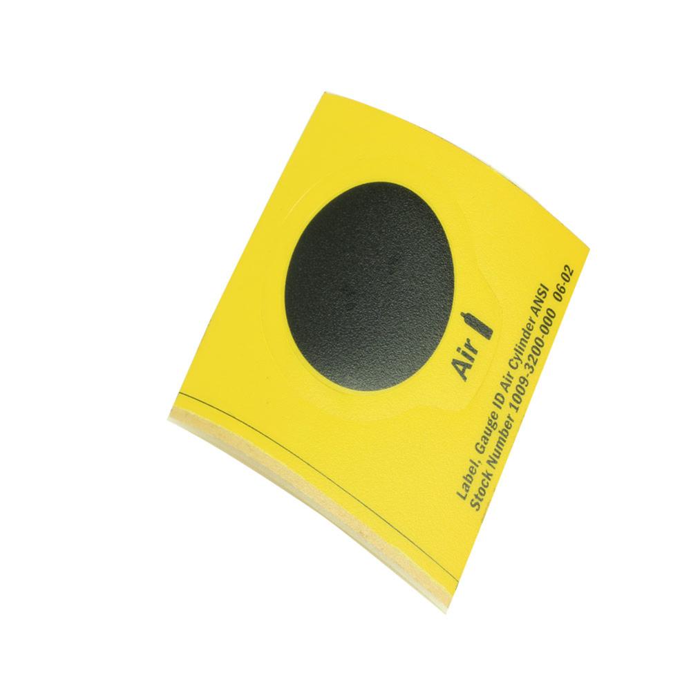 LBL GA ID YEL/BLK AIR CYL ANSI LBL GA ID YEL/BLK AIR CYL ANSI