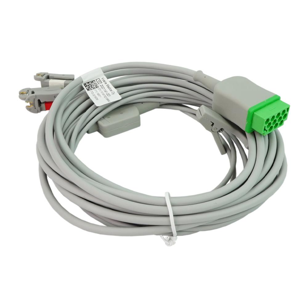 JUEGO DE CABLES ECG 3 CABLES CON GRAB AHA JUEGO DE CABLES ECG 3 CABLES CON GRAB AHA