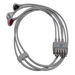 Conjunto de derivaciones de ECG, 3 vías, encajar, AHA, 74 cm/29 pulg. Conjunto de derivaciones de ECG, 3 vías, encajar, AHA, 74 cm/29 pulg.