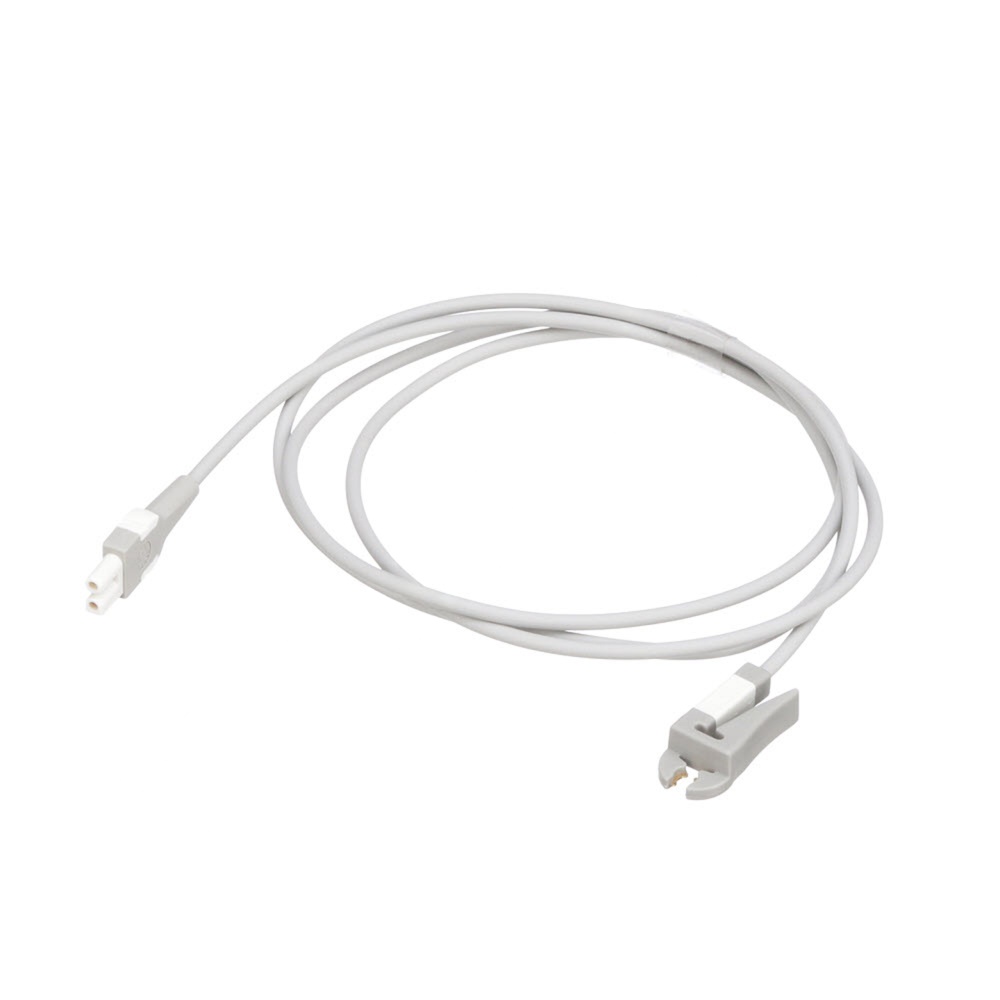 Cable de derivación, pinza, 1.3m, blanco, para EE.UU. Cable de derivación, pinza, 1.3m, blanco, para EE.UU.